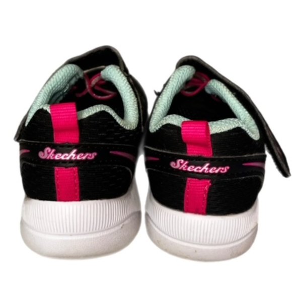 Skechers Girl Skech-Stepz 2.0 Sneakers Black/Turquoise Size 9 - Picture 5 of 11